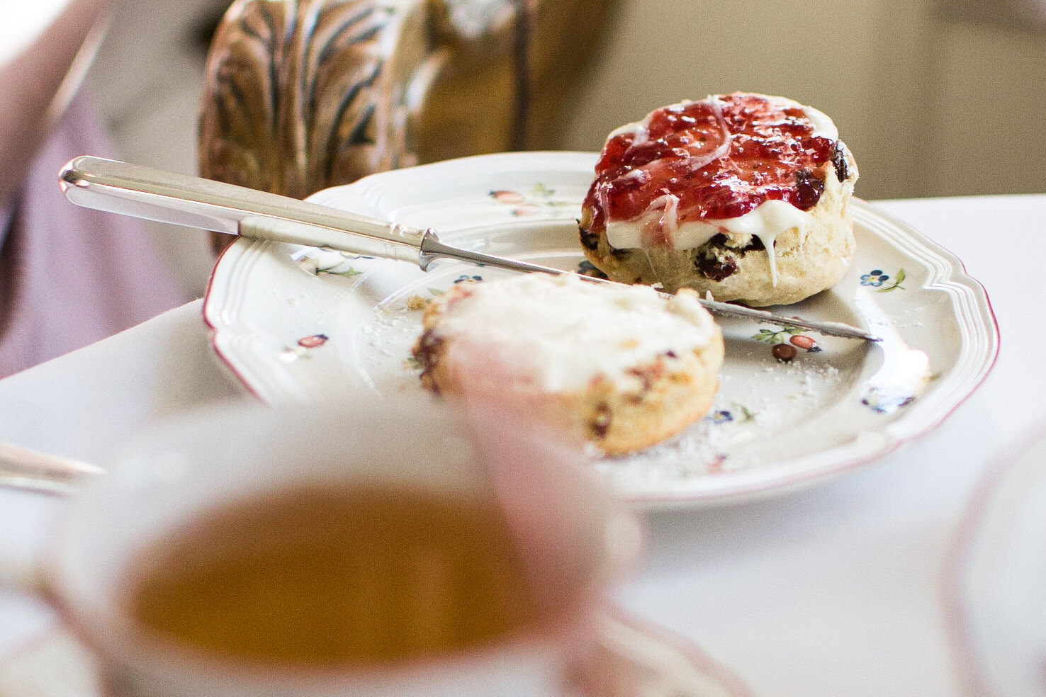 TRADITIONAL HIGH TEA$42 per person - An exquisite selection of 12 housemade petite sweet treats and savoury delights, plus signature scones with fresh cream and jam and artisan tea or specialty coffee.